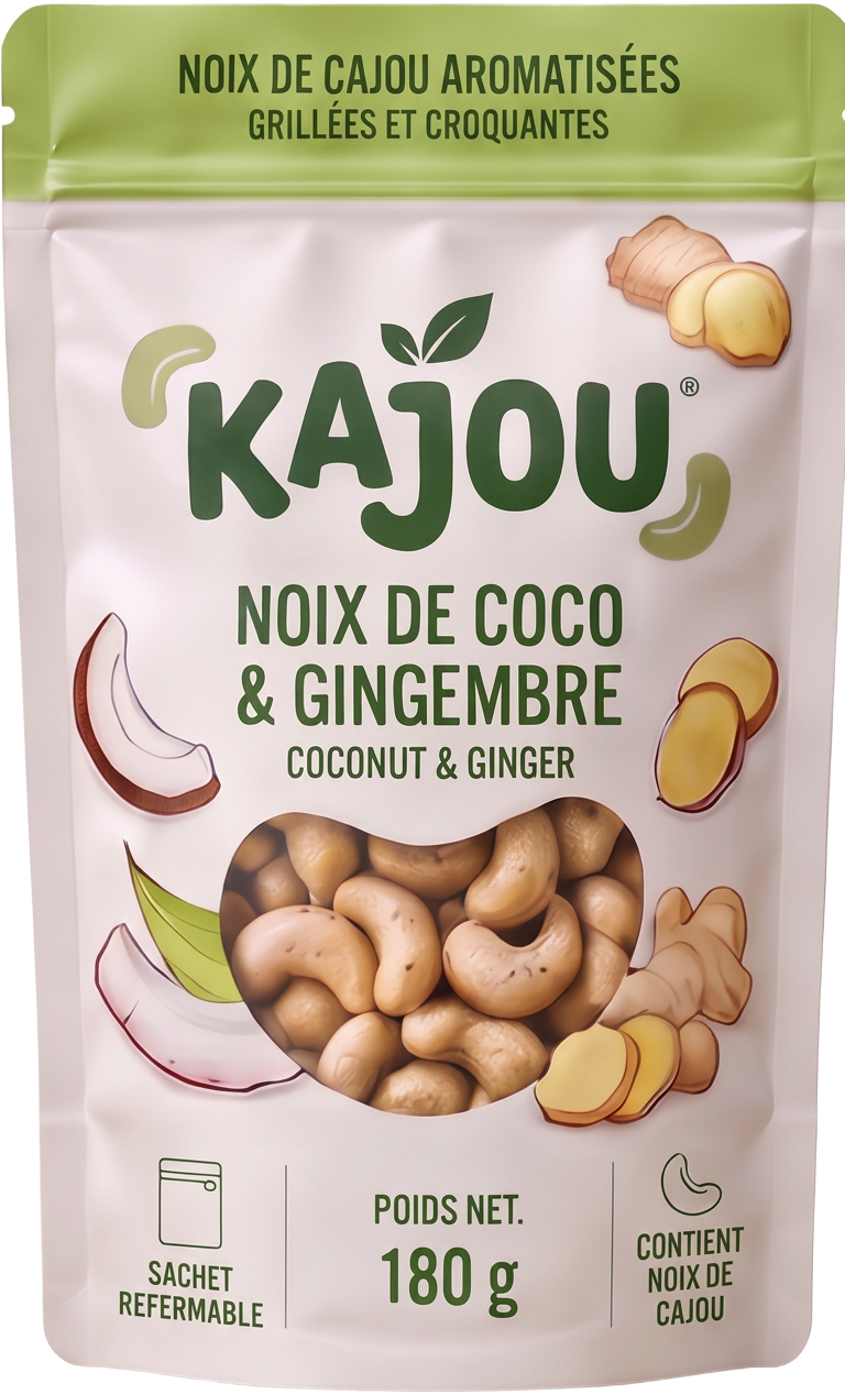 Sachet KAJOU Noix de coco & gingembre